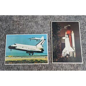 Space Shuttle Collectible Postcards Set Of 2 Kimball Concepts Autographed NASA